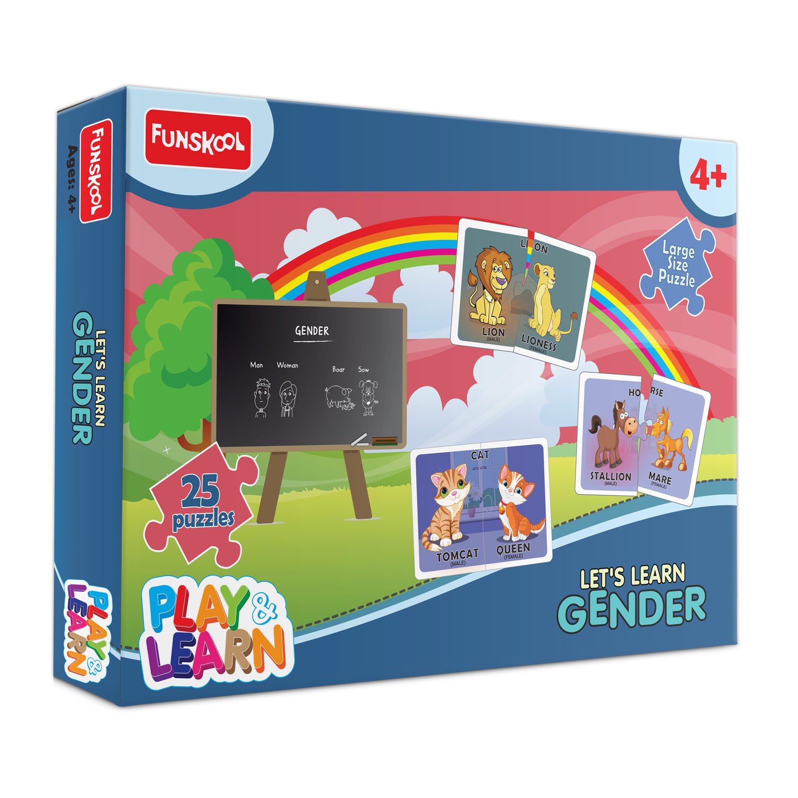 Let’s Learn Gender Puzzle – Fun and Educational Animal Gender Matching Game (4+ Years)