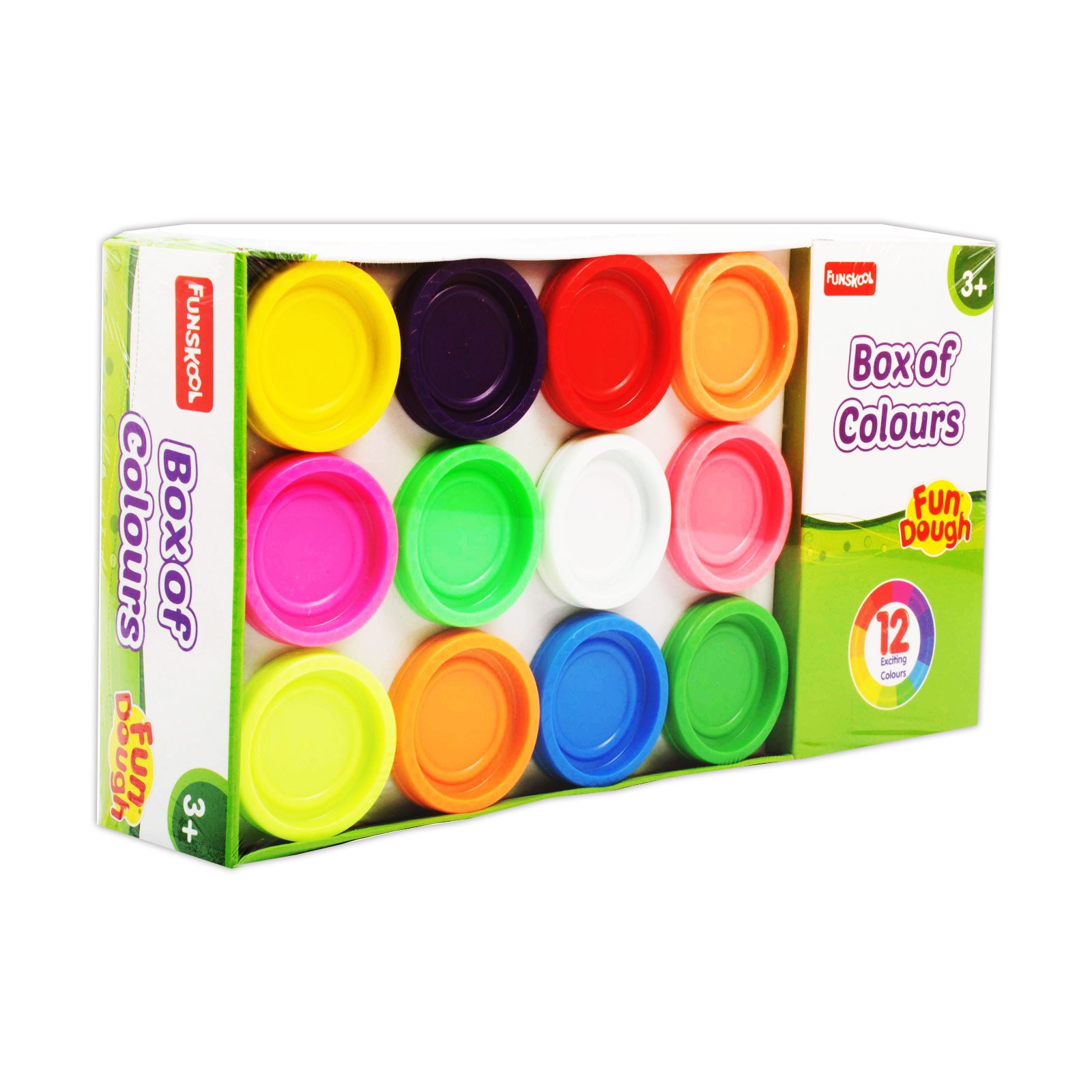 Fundough Box of Colours – 12-Tub Dough Set for Creative Play (3+ Years)